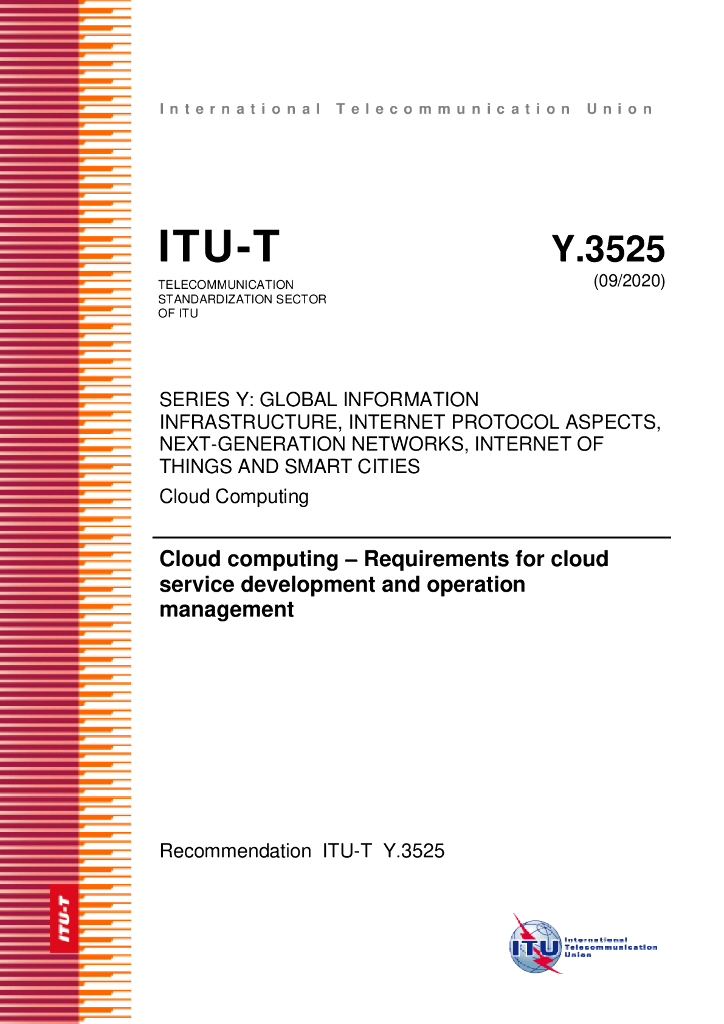 ITU-T Y.3525-2020 云计算 云服务开发和运营管理要求（英文版）