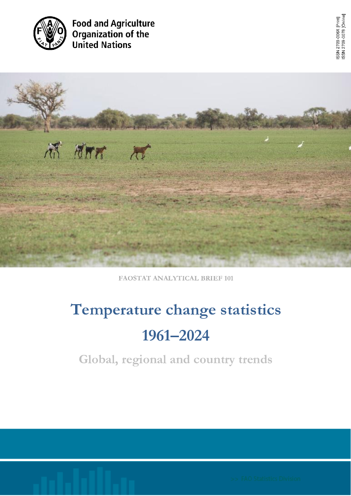 FAO联合国粮农组织：温度变化统计报告1961–2024（英文版）