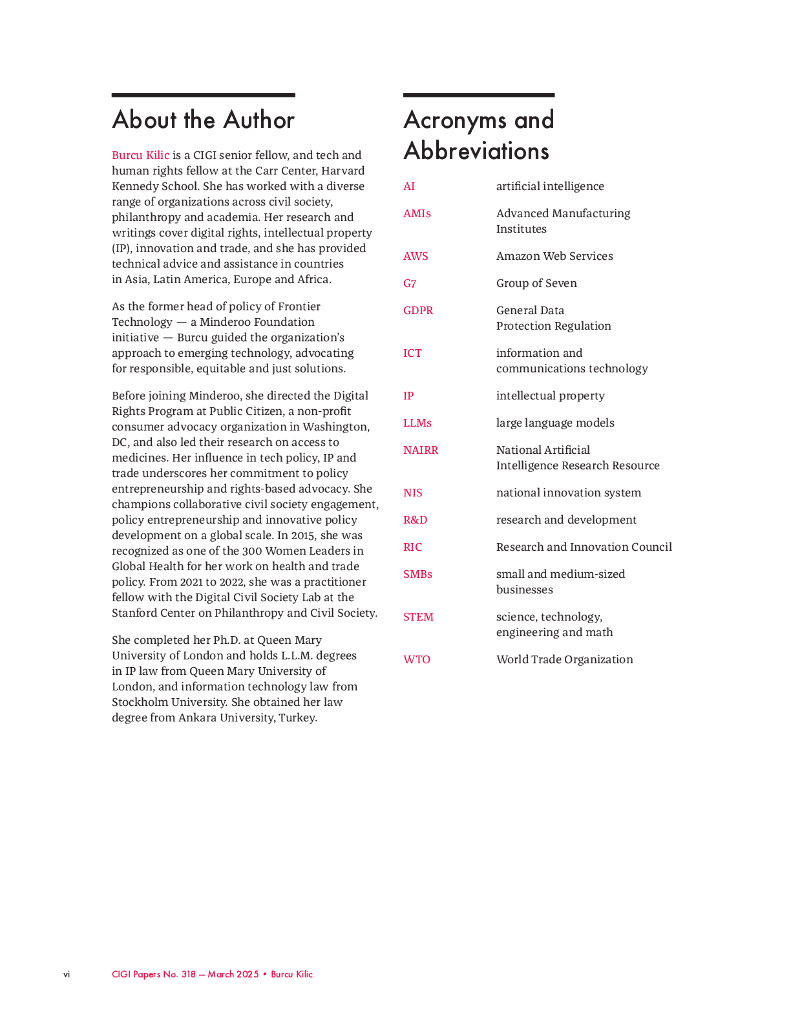 加拿大国际治理创新中心（CIGI）：2025年人工智能、创新与公共利益：新的政策指南报告（英文版）_第6页