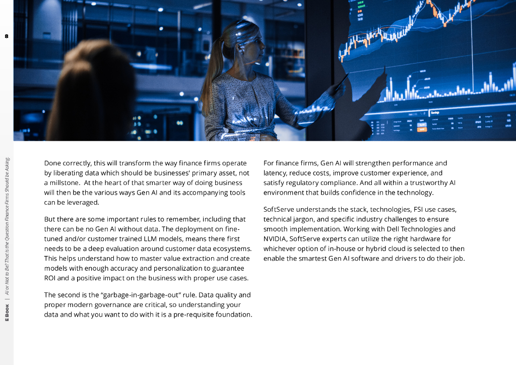 SoftServe：2024年人工智能时代下的利弊抉择：金融机构如何利用生成式AI释放数据潜力报告（英文版）_第8页
