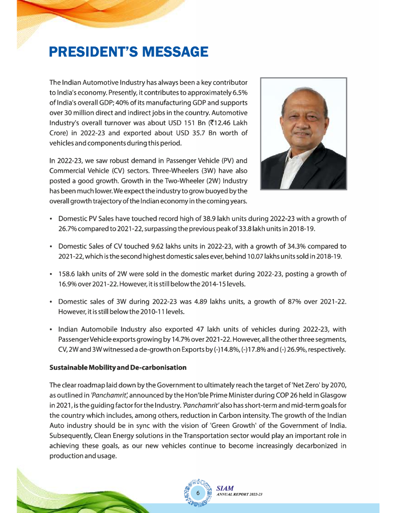 印度汽车制造商协会SIAM：2022-2023年全球汽车行业年度报告（英文版）_第6页