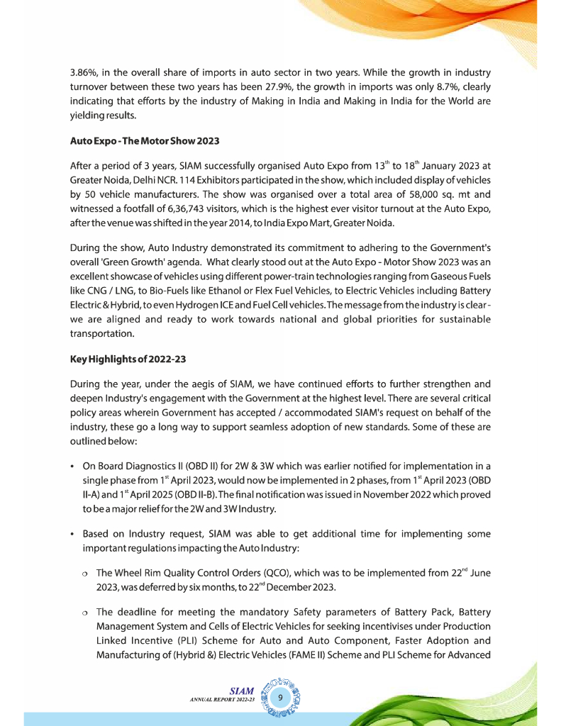 印度汽车制造商协会SIAM：2022-2023年全球汽车行业年度报告（英文版）_第9页
