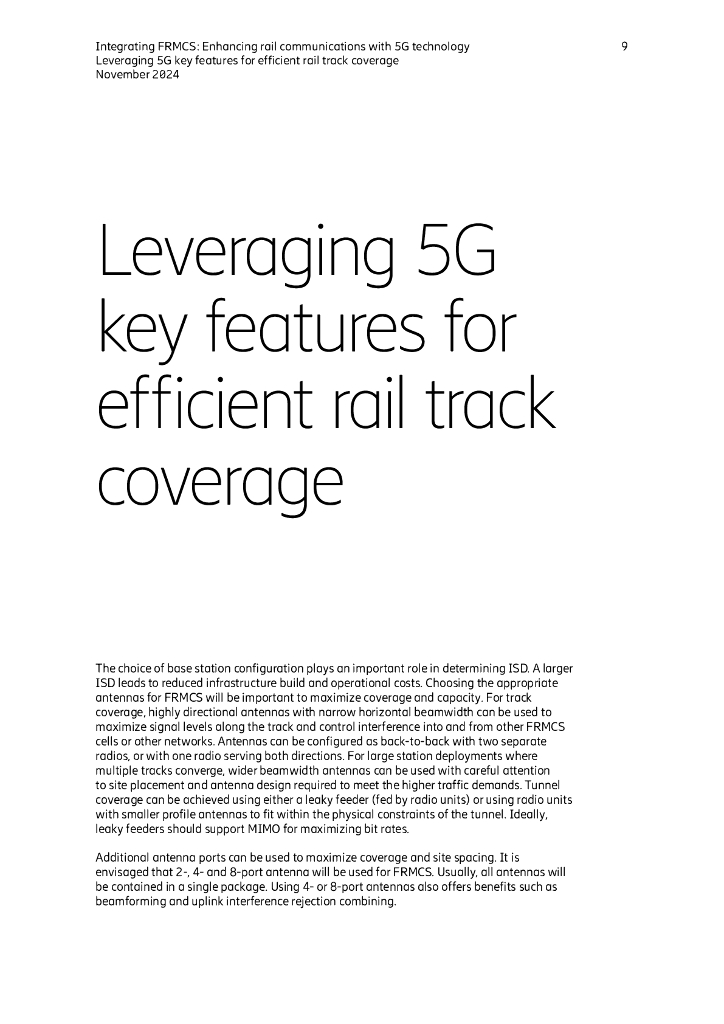 Ericsson爱立信：2024年集成未来铁路移动通信系统（FRMCS）-5G技术推动铁路通信提质升级白皮书（英文版）_第9页