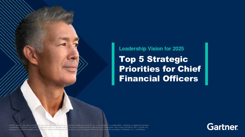 Gartner：2025年领导力前瞻：首席财务官（CFO）的五大战略重点（英文版）