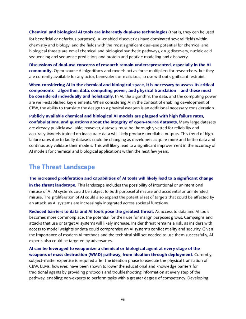 HSOAC：2025年人工智能与生化武器交叉领域潜在风险及应对措施研究报告（英文版）_第7页