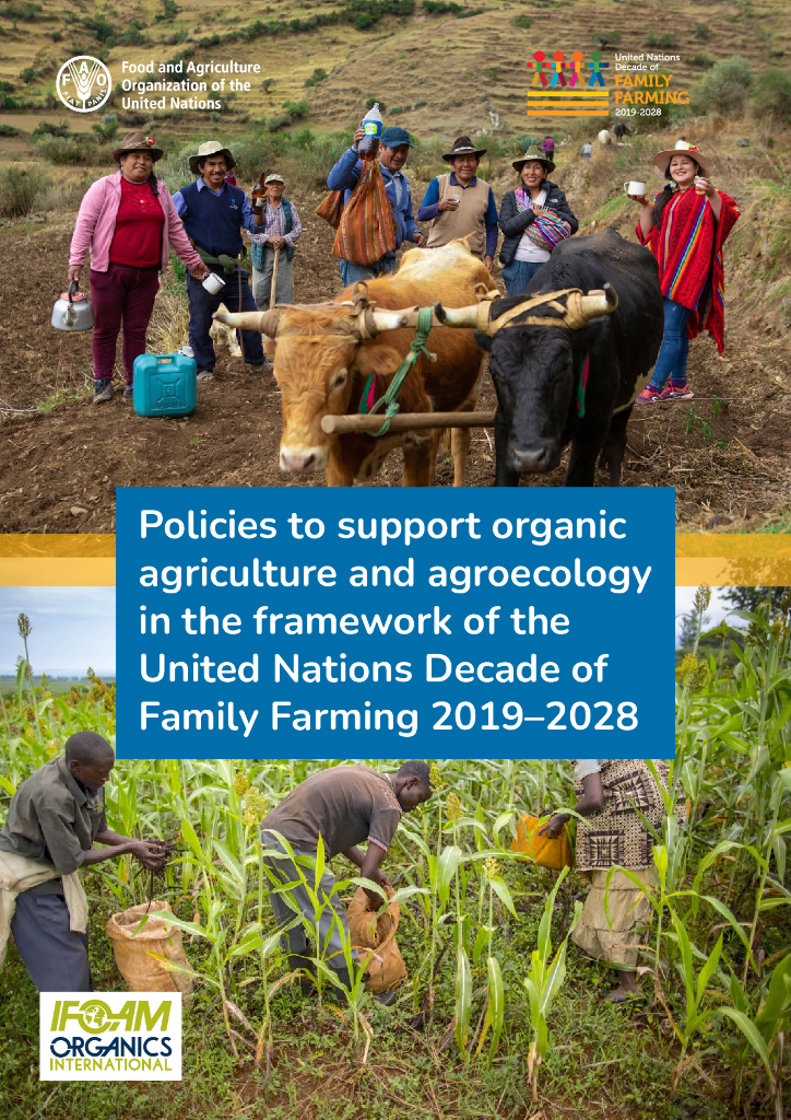 FAO联合国粮农组织：在2019-2028年的联合国家庭农业十年框架中支持有机农业和农业生态学的政策报告（英文版）