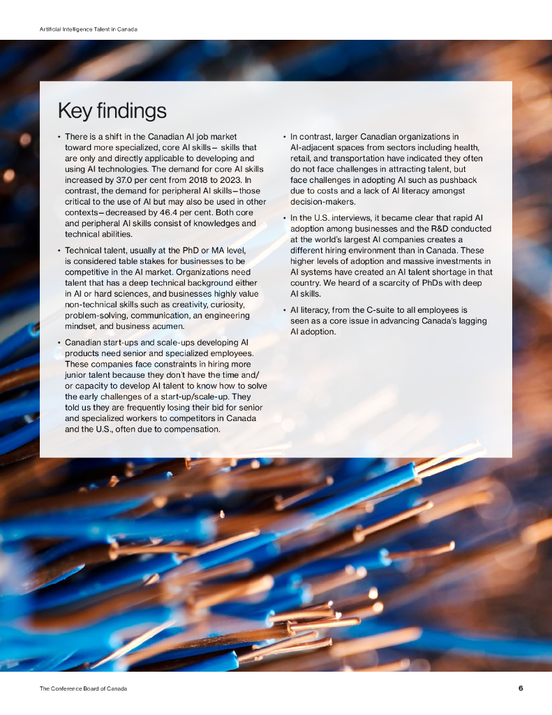 加拿大会议委员会：2024年加拿大AI人才报告：新兴人工智能技能与未来劳动力（英文版）_第6页
