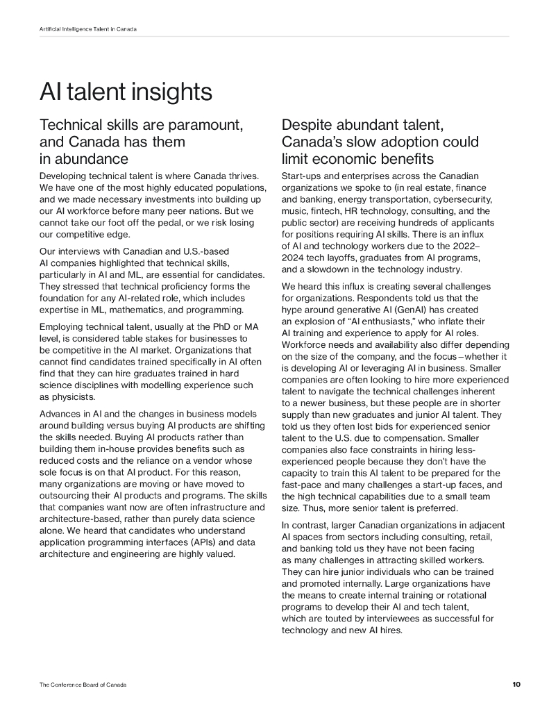 加拿大会议委员会：2024年加拿大AI人才报告：新兴人工智能技能与未来劳动力（英文版）_第10页
