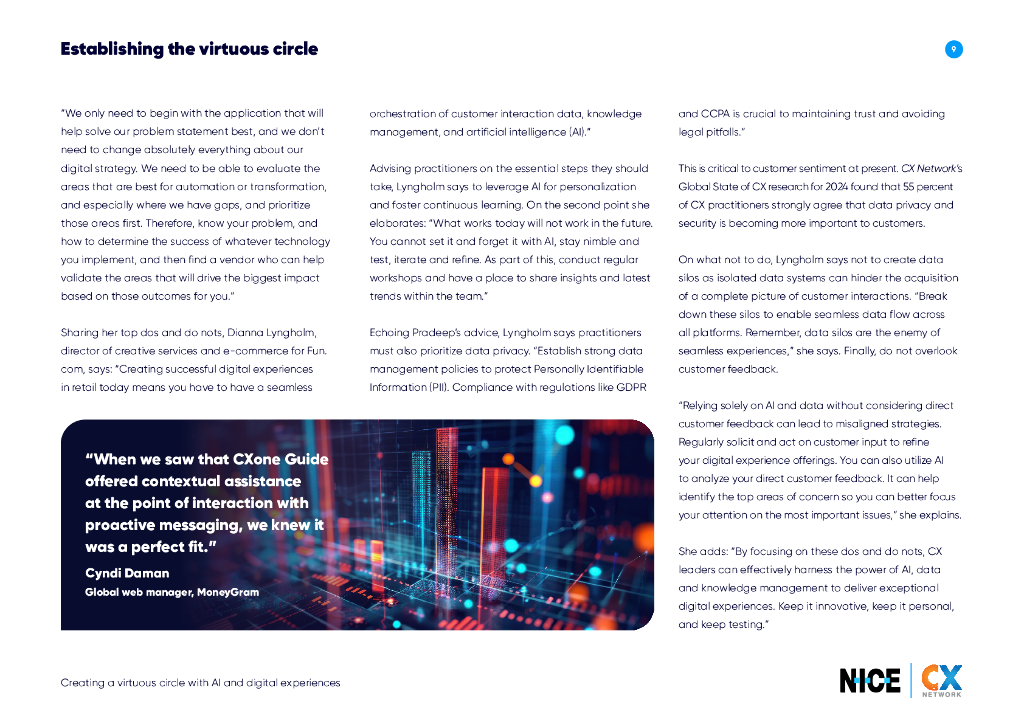 CX Network：2024年构建人工智能与数字体验的良性循环研究报告：数字客户体验、知识管理、数据和AI的关系探究（英文版）_第9页