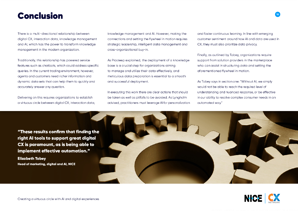 CX Network：2024年构建人工智能与数字体验的良性循环研究报告：数字客户体验、知识管理、数据和AI的关系探究（英文版）_第10页
