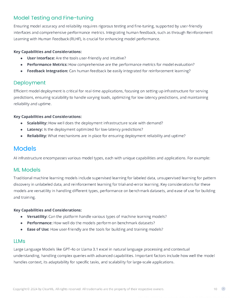 ClearML：2024年构筑未来：人工智能基础设施的关键考量因素市场指南报告（英文版）_第10页