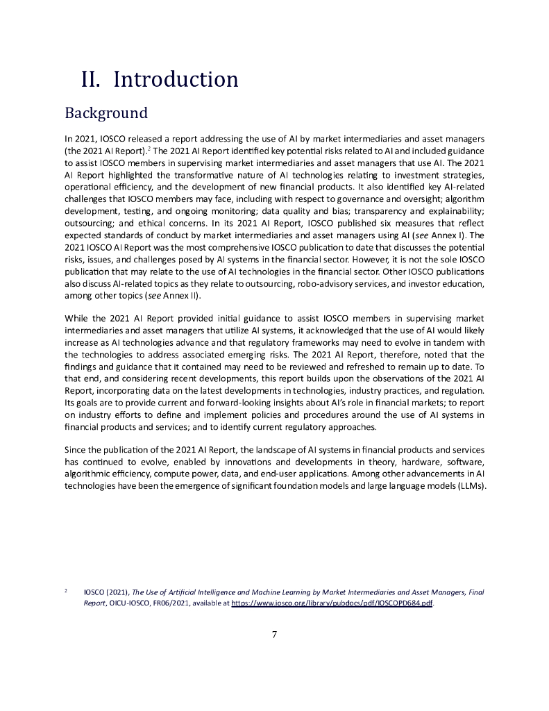 国际证监会组织（IOSCO）：2025年资本市场中的人工智能研究报告：用例、风险与挑战（英文版）_第7页