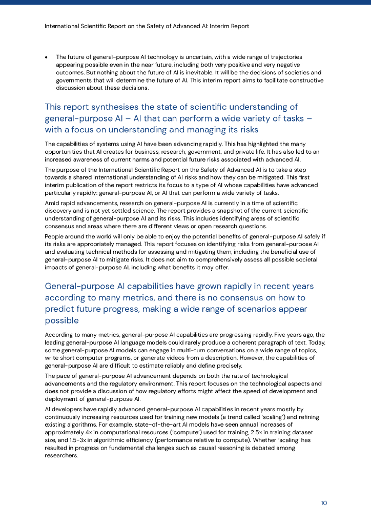 Crown copyright：2025年关于先进人工智能安全性的国际科学报告（英文版）_第10页