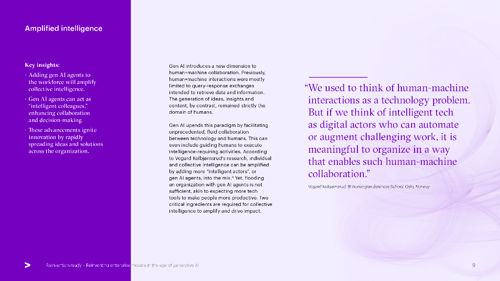 埃森哲：2025年生成式人工智能时代下的企业模式重塑研究报告：组织设计及工作流程再造（英文版）_第9页