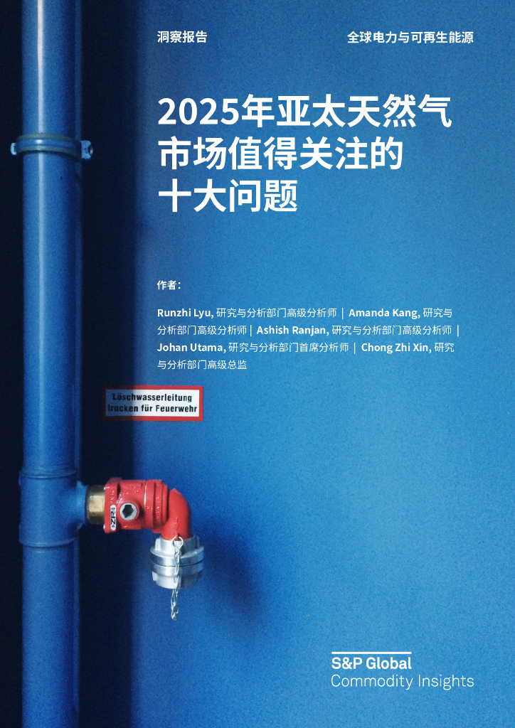 标普全球：2025年亚太天然气市场值得关注的十大问题洞察报告