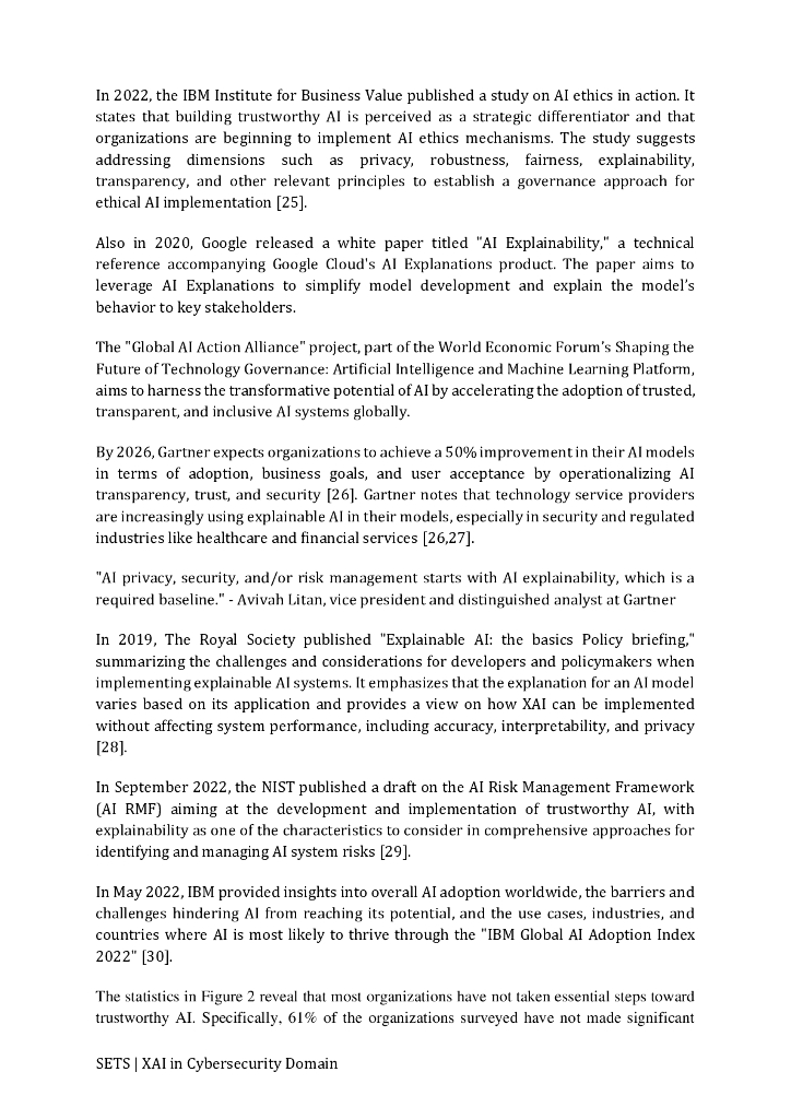 电子交易与安全协会（SETS）：2024年网络安全领域可解释人工智能综合调查白皮书（英文版）_第7页