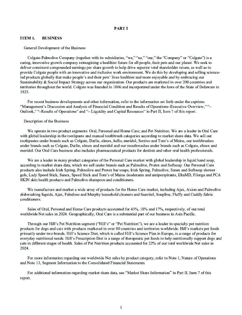 高露洁Colgate-Palmolive Co：2024年年度报告（英文版）_第9页