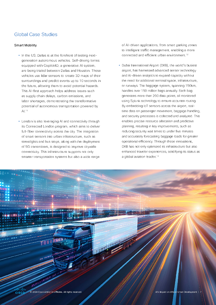 思科&卡内基梅隆大学：2024年人工智能对非洲城市发展的影响报告：智慧城市愿景（英文版）_第7页