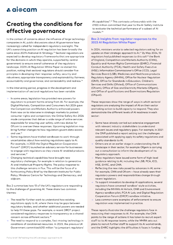 剑桥大学AI：2024年更新英国对人工智能的战略方法报告（英文版）_第10页