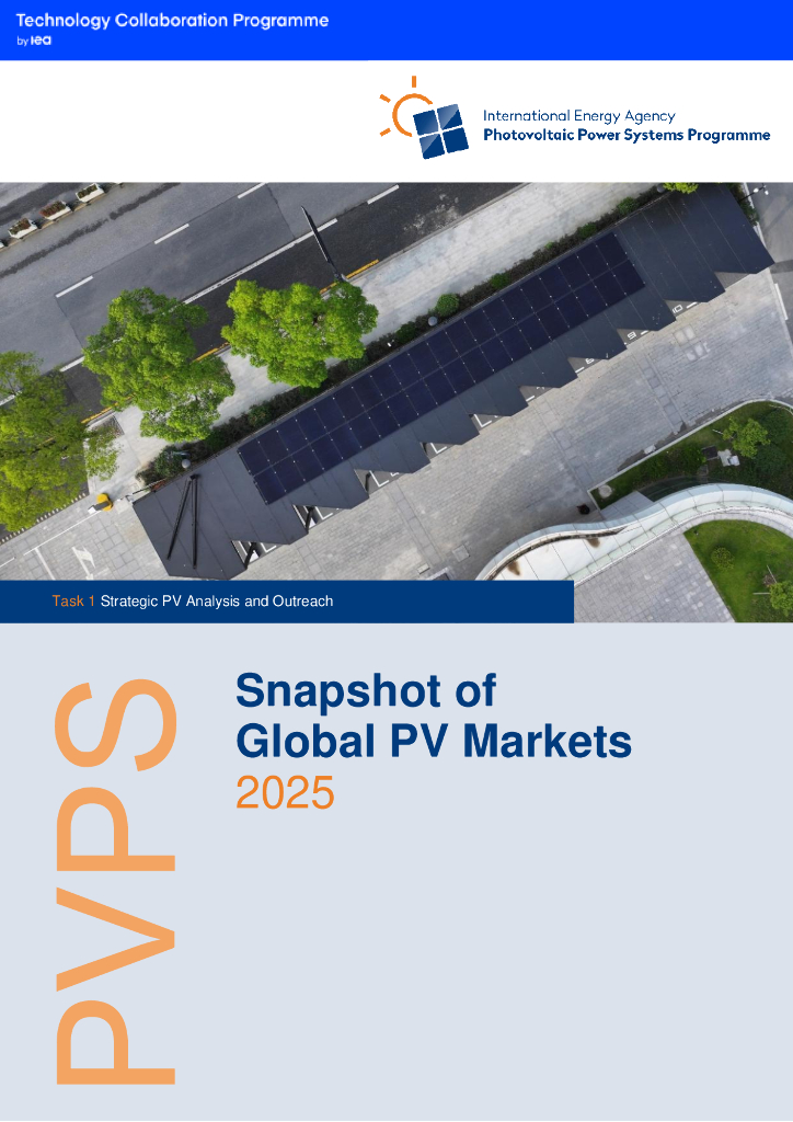 IEA PVPS：2025年全球光伏市场快照（英文版）