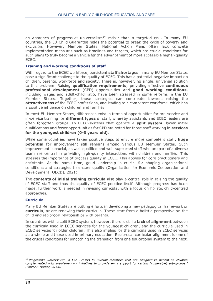 NESET：2024年早期儿童教育和保育（ECEC）的质量：基于欧洲质量框架的欧盟成员国现状报告（英文版）_第10页