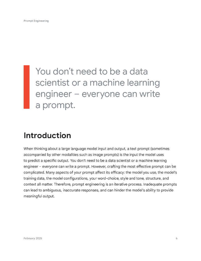 Google：2025年人工智能提示工程报告（英文版）_第6页