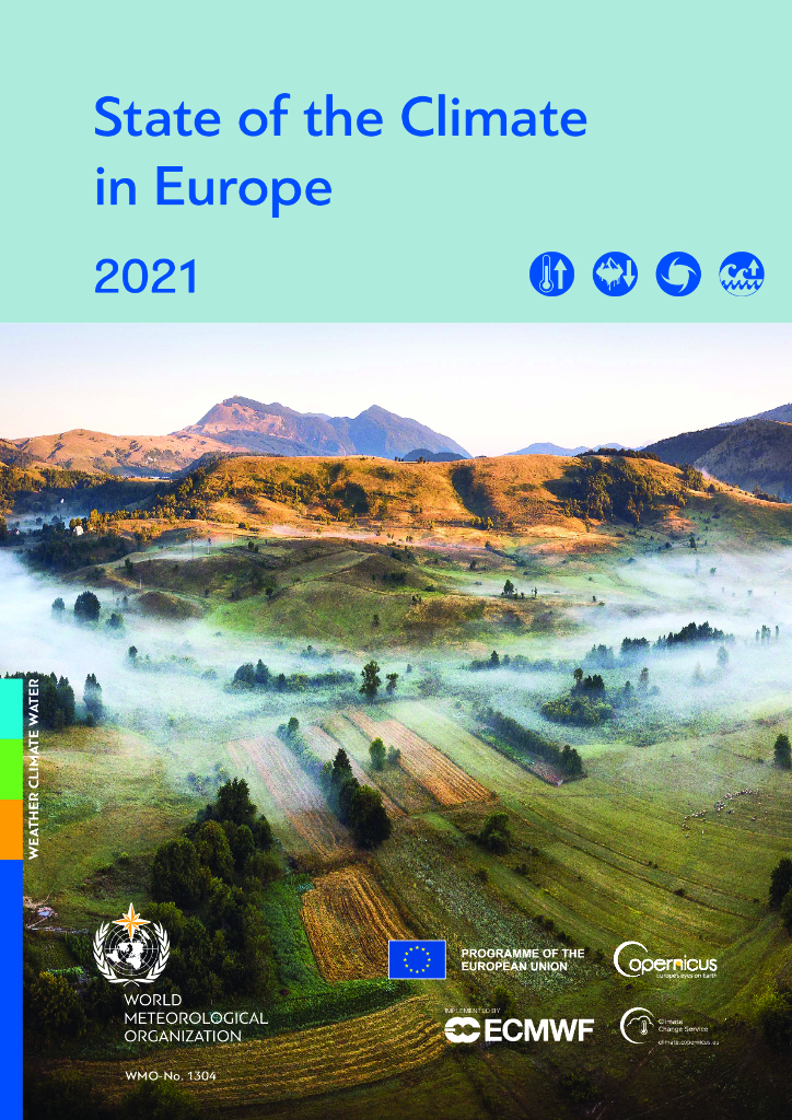 世界气象组织：2021年欧洲气候状况报告（英文版）