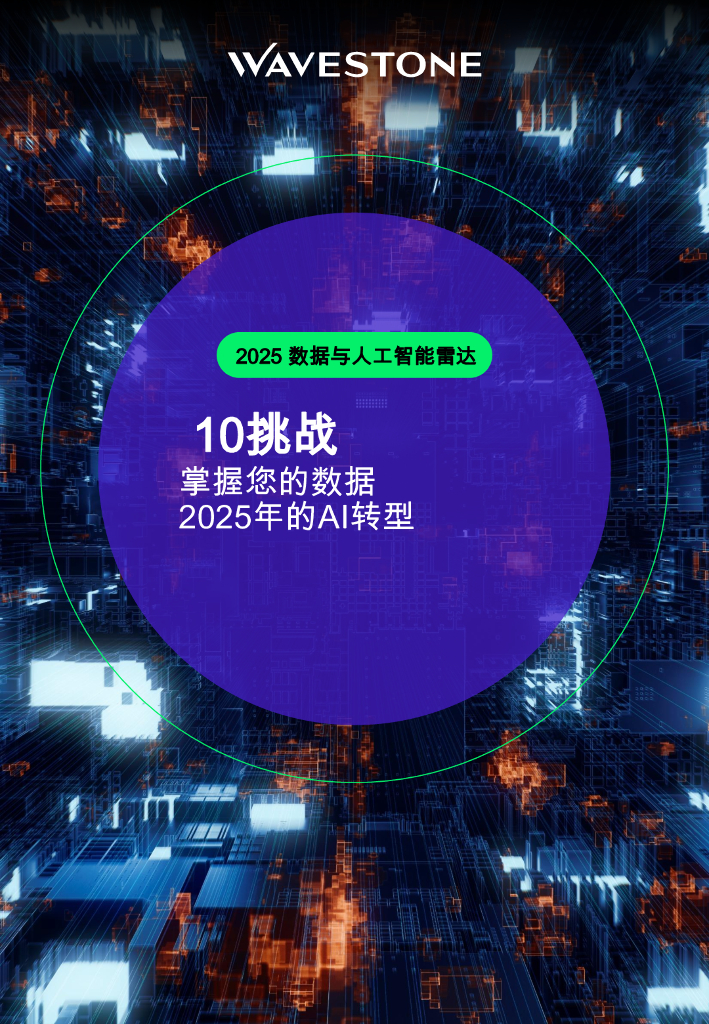 Wavestone：2025年数据与AI雷达：掌握数据与人工智能转型的10大挑战研究报告海报