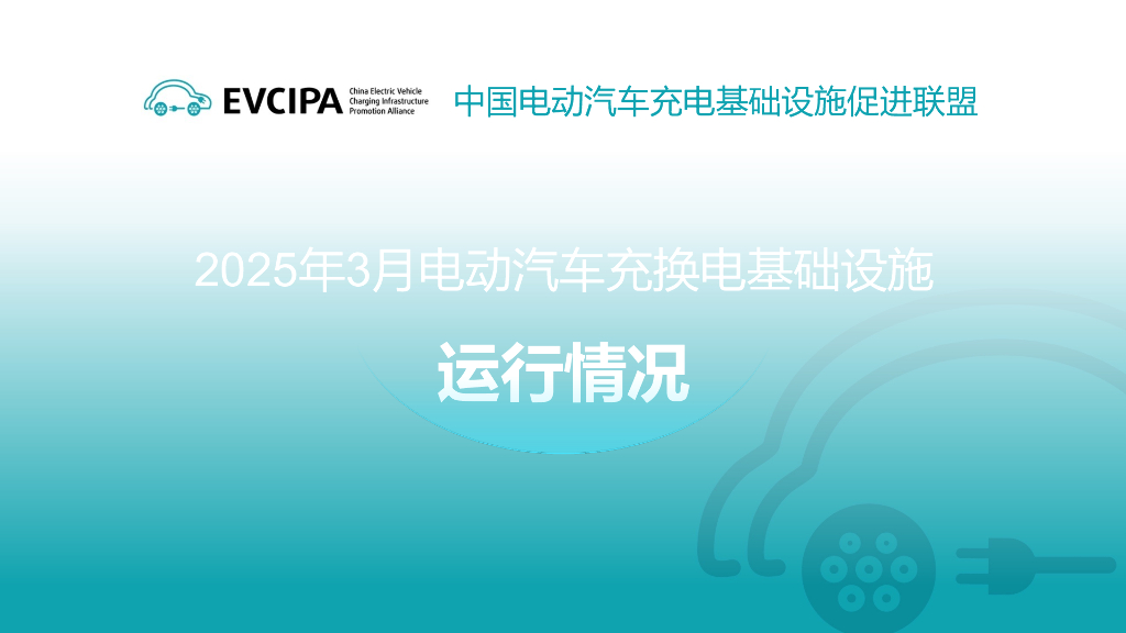 中国充电联盟：2025年3月电动汽车充换电基础设施运行情况报告海报