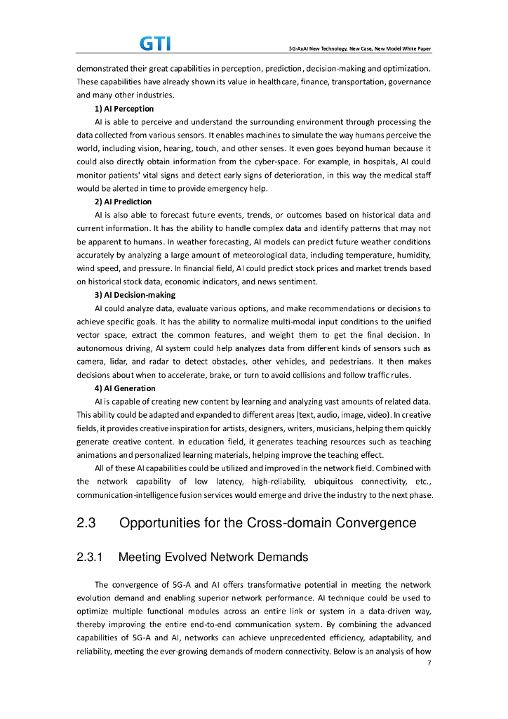 GTI：2025年5G-AxAI新技术，新案例，新模型白皮书（英文版）_第7页