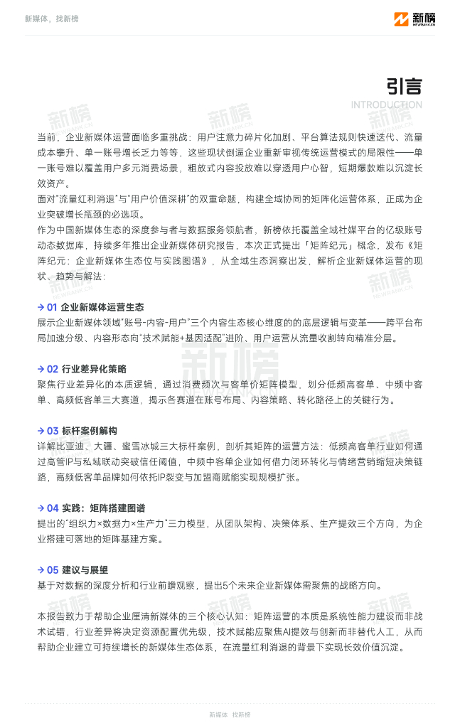 新榜：矩阵纪元-企业新媒体生态位与实践图谱（2025-2030）_第3页