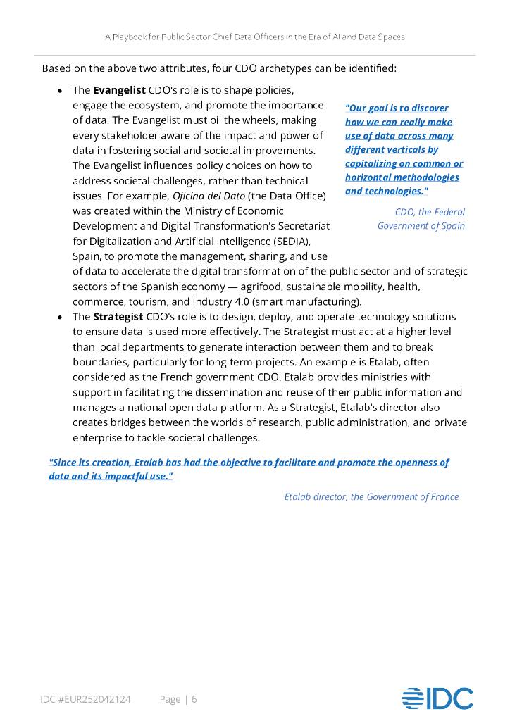 IDC：2024年人工智能和数据空间时代的公共部门首席数据官（CDO）手册（英文版）_第7页