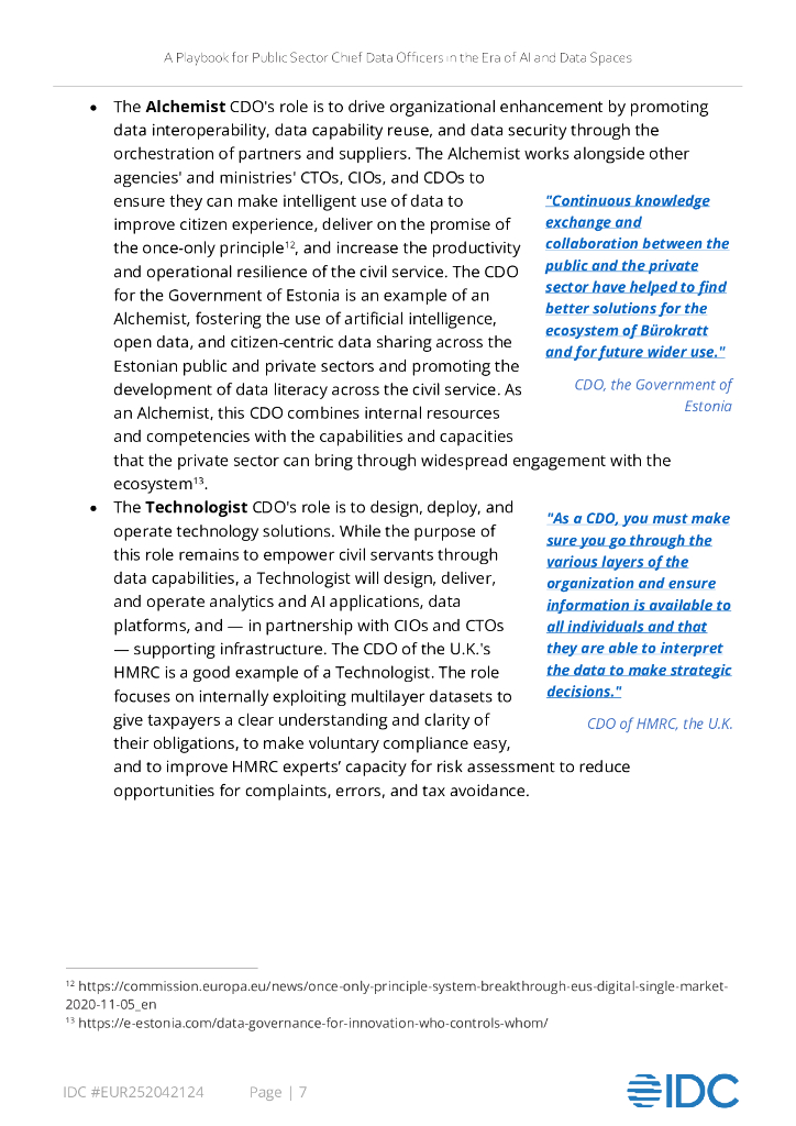 IDC：2024年人工智能和数据空间时代的公共部门首席数据官（CDO）手册（英文版）_第8页