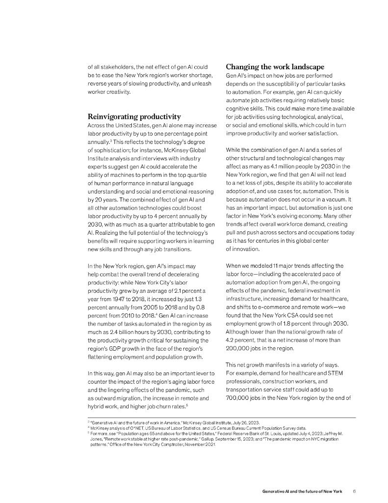 麦肯锡：2024年生成式人工智能与纽约的未来报告（英文版）_第6页