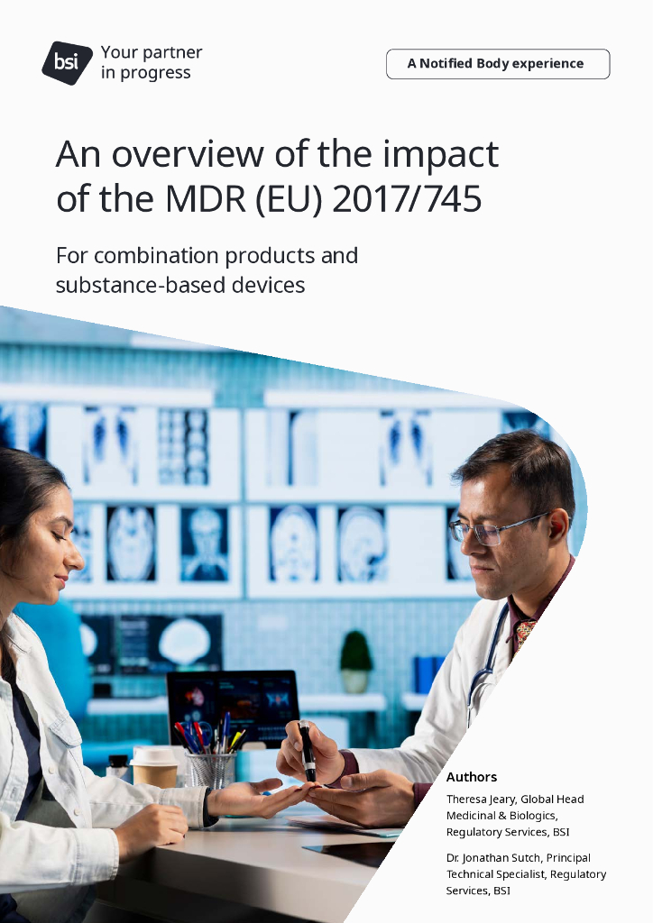 英国标准协会BSI：2025年MDR对组合产品和基于物质的设备的影响报告（英文版）