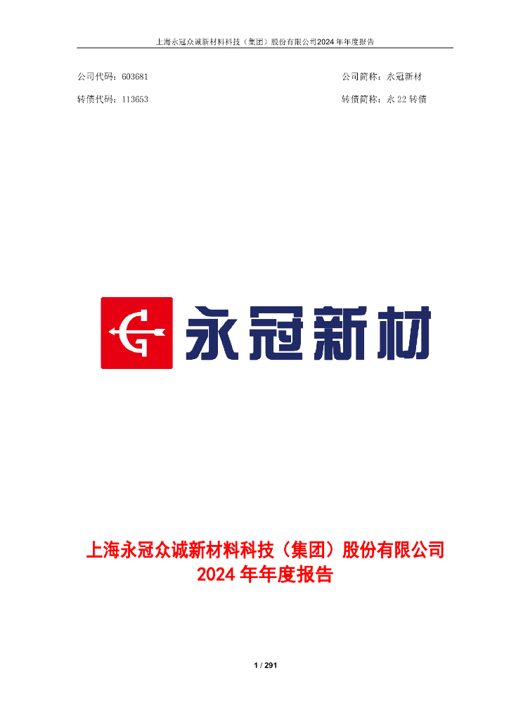 113653-永冠新材：上海永冠众诚新材料科技(集团)股份有限公司2024年年度报告