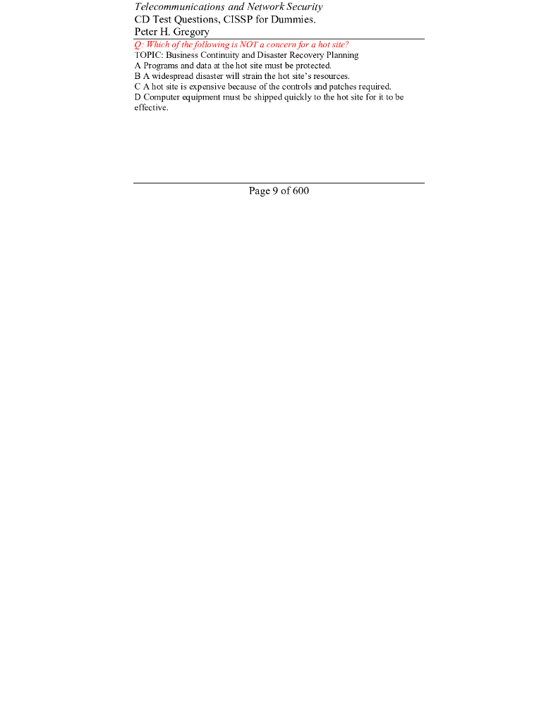 CISSP 300道测试题&答案_第9页