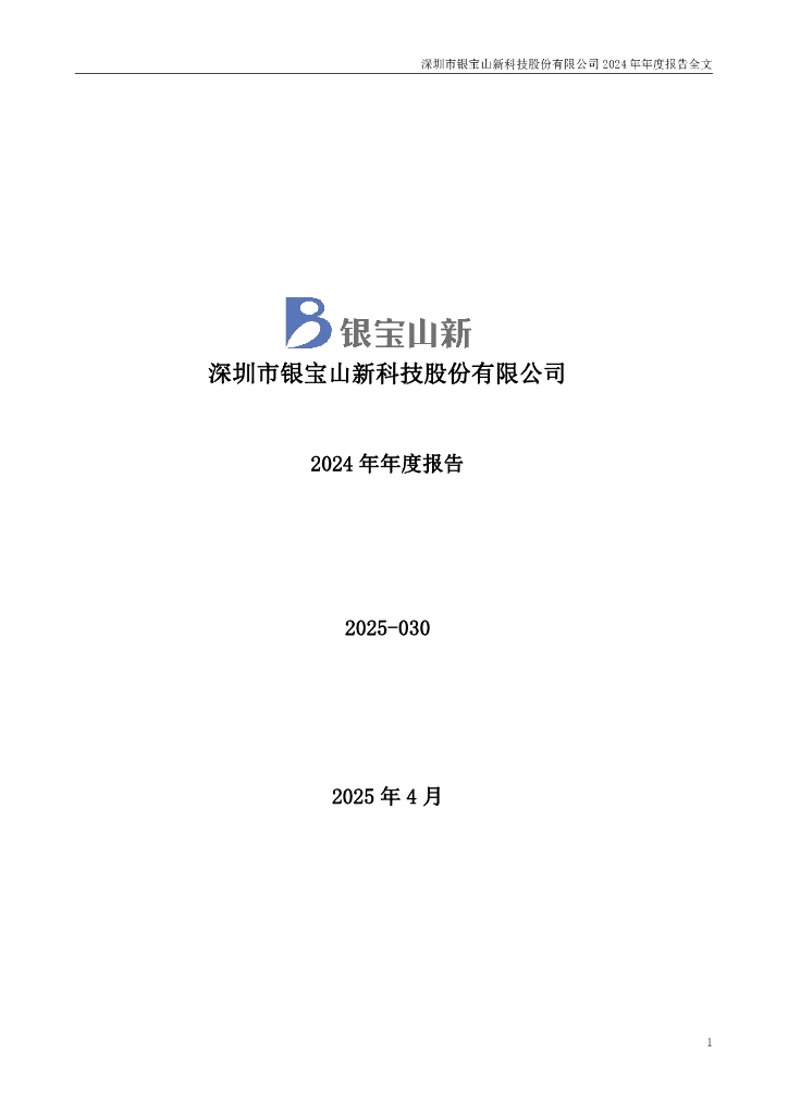 002786-银宝山新：2024年年度报告