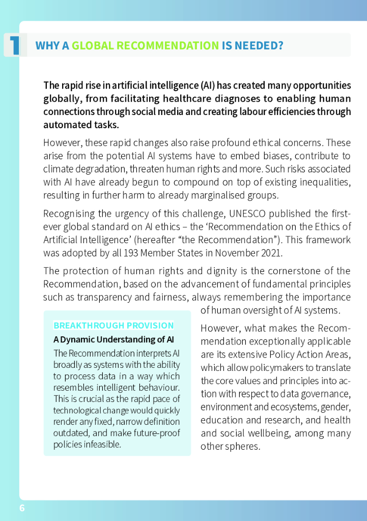 联合国教科文组织：2023年人工智能伦理问题建议书（英文版）_第6页