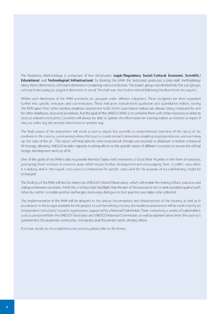 联合国教科文组织：2023年人工智能伦理治理与实施准备状态评估方法报告（英文版）_第8页