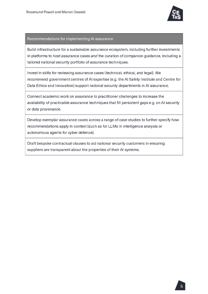 CETaS：2024年第三方人工智能系统对英国国家安全的保障研究报告（英文版）_第6页