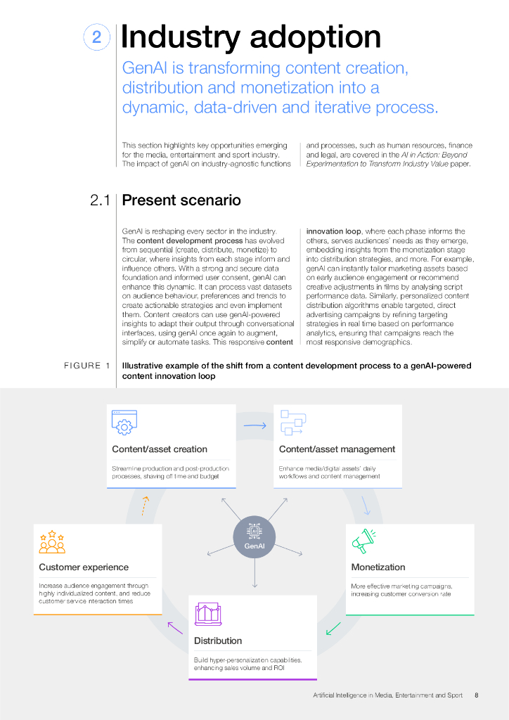 WEF&埃森哲：2025年传媒、娱乐和体育产业中的人工智能白皮书：机遇、挑战及策略（英文版）_第8页