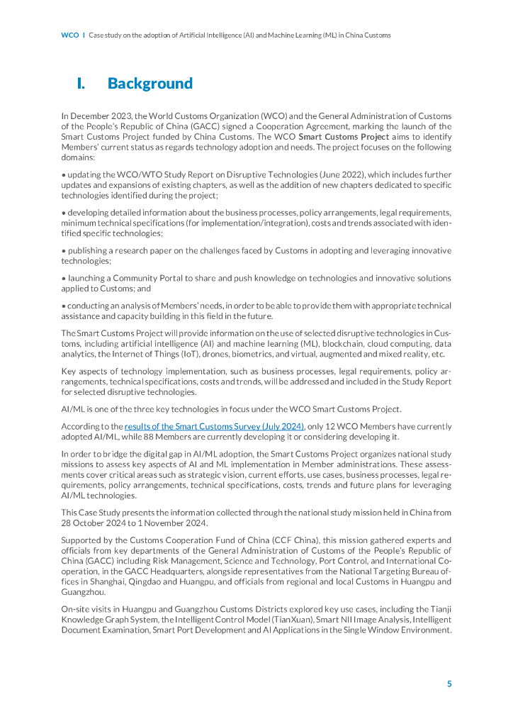 WCOOMD：2025年中国海关采用人工智能（AI）和机器学习（ML）的案例研究报告（英文版）_第7页