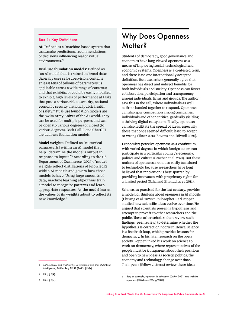 加拿大国际治理创新中心CIGI：2025年与砖墙对话：美国政府对公众关于人工智能的评论的回应报告（英文版）_第9页