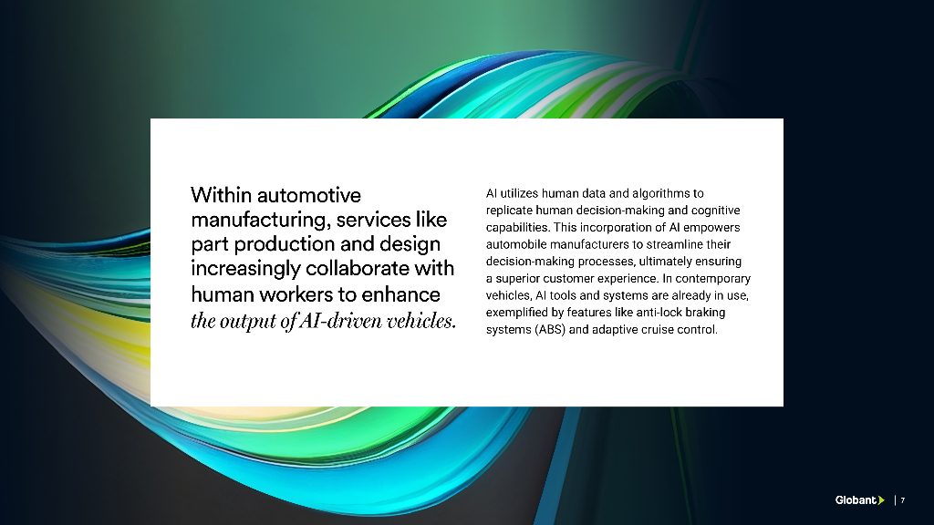 Globant：2023年应用型人工智能（Applied AI）推动汽车行业的变革报告（英文版）_第7页
