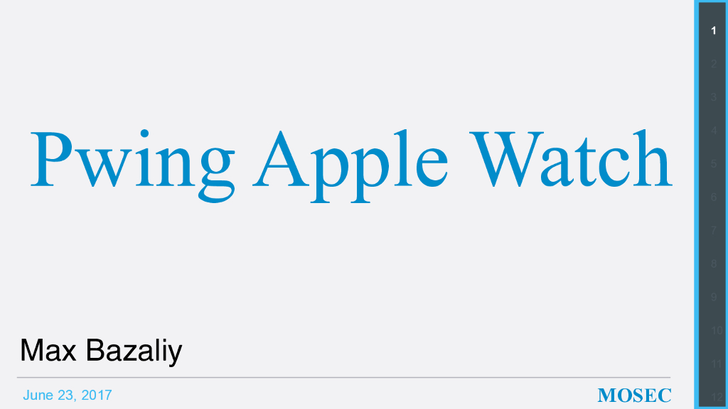 Pwing Apple Watch