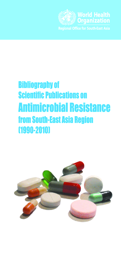 WHO世界卫生组织：南东南亚地区（1990-2010）关于耐药性科学出版物的参考文献（英文版）