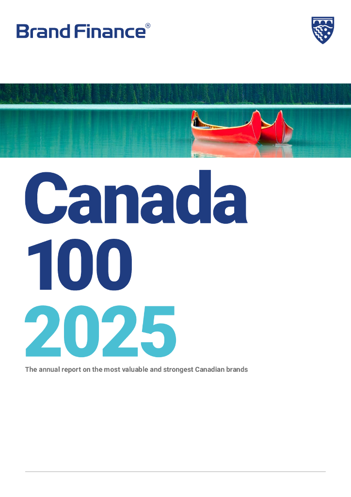 Brand Finance：2025年加拿大品牌价值100强报告（英文版）海报