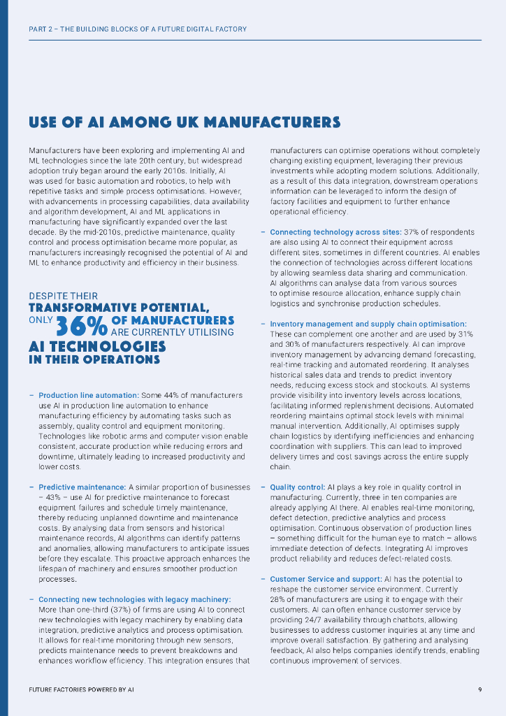 英国制造商组织：2024年人工智能赋能未来制造业研究报告：机遇、挑战与展望（英文版）_第9页