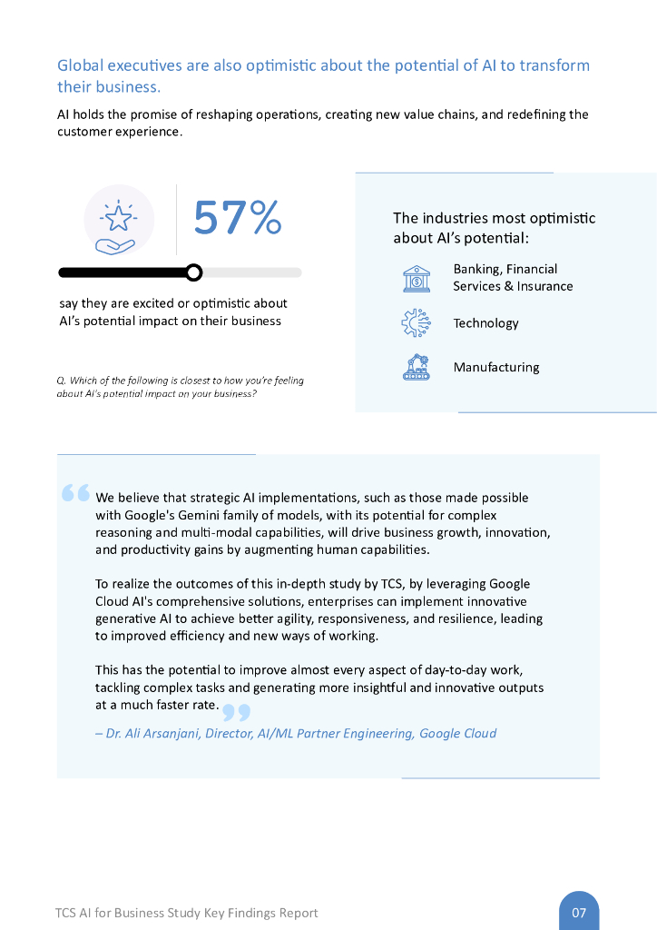 塔塔咨询服务 （TCS） ：2024年人工智能商业应用研究-关键发现报告（英文版）_第7页